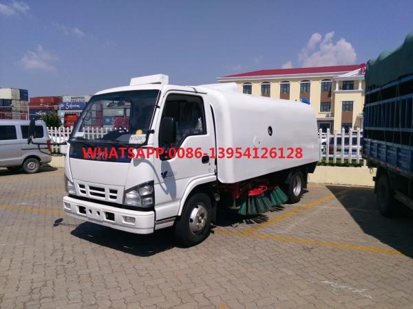 White Special Purpose Truck , ISUZU 600P Single Cabin 4X2 Six Wheels 3M3 Mini