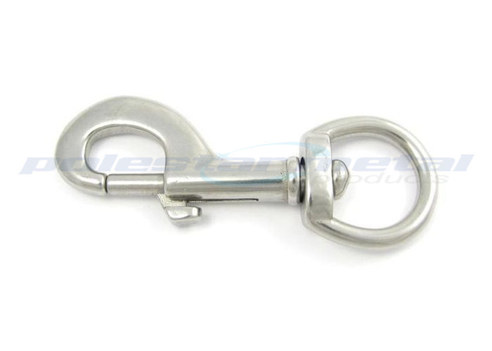 Customized 304 Stainless Steel Carabiner Snap Hook D Ring Swivel For Handbag