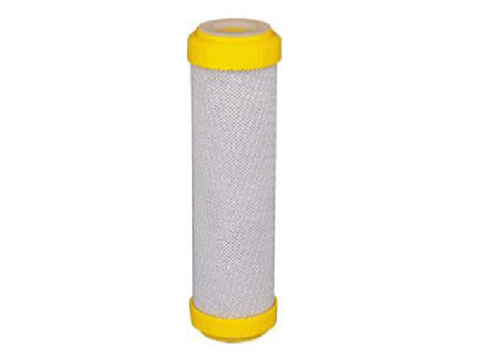 High Filtration Precision Plug In Sintered CTO Filter Cartridge , Dia 4.5" Length 10" / 20"