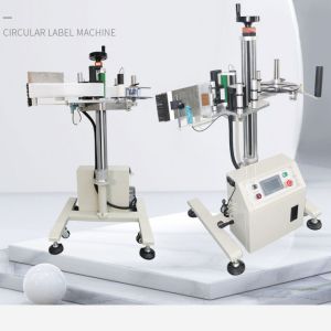 Electric Driven Automatic Flat Plastic Box Labeling Machine for Desktop Surfaces