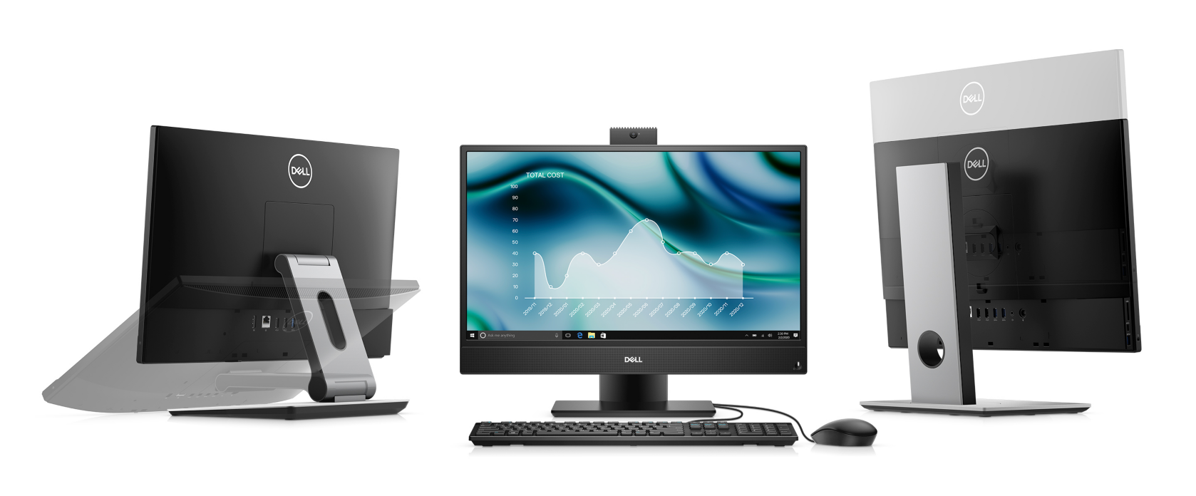 Dell Optiplex 3280 Intel Core 10th i3-10105T 4G 1T 21.5" Black All-in-One Computer Set