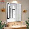 Buy cheap Customized Size Black Iron House Decor Frame Mirror for Bathroom Wall Hanging from wholesalers