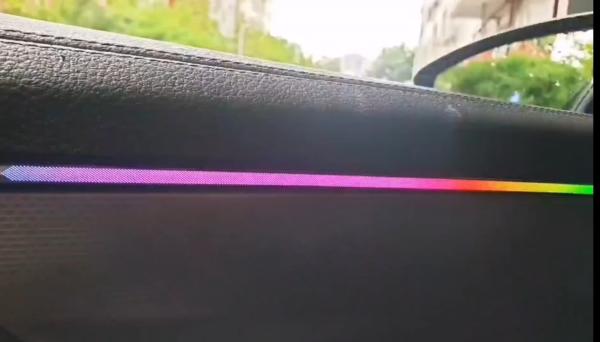 Ambient lights RGB Radium carving +four doors+Perfect central control for Audi