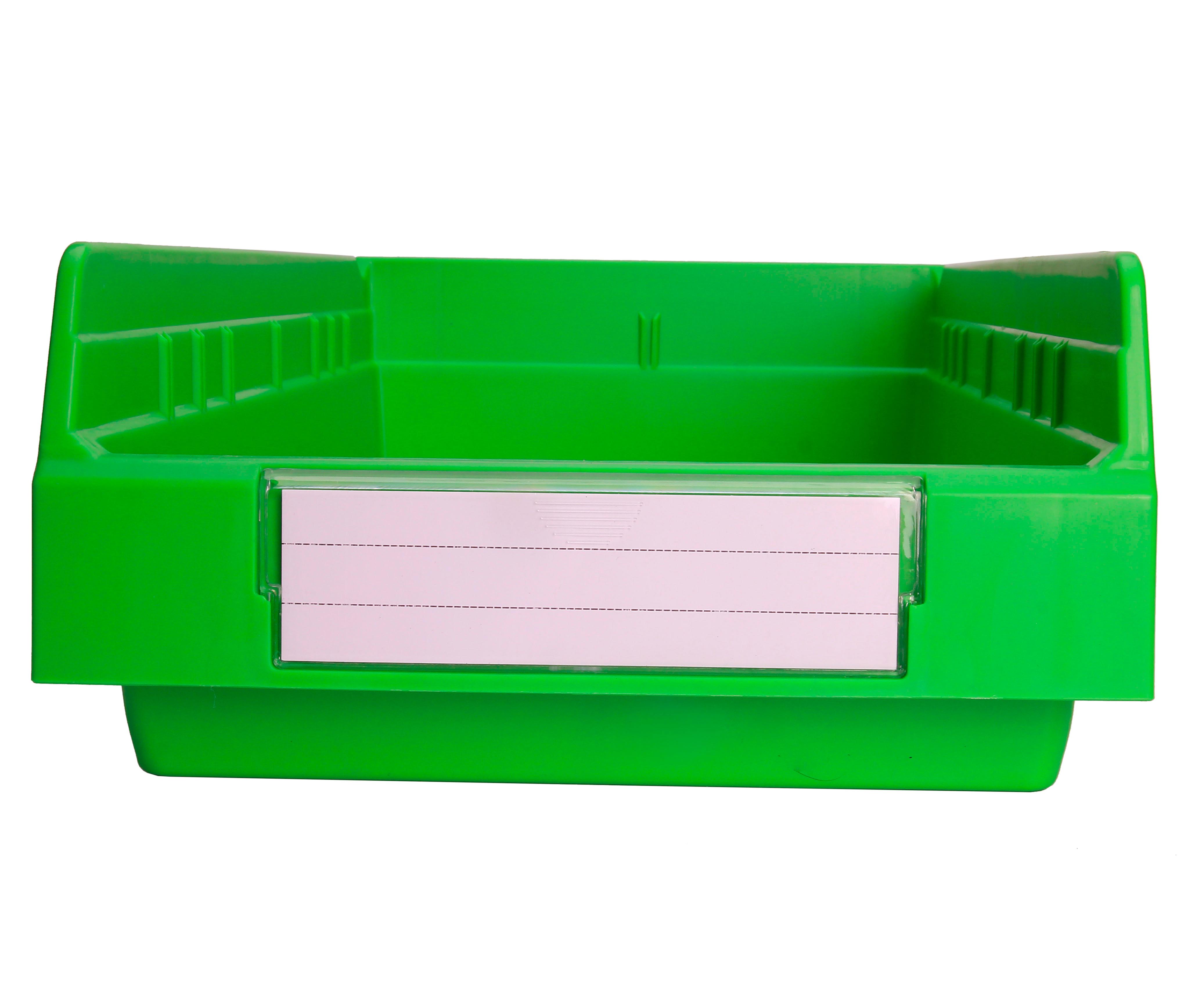 Plastic Shelf Bin Internal Size 480x277x88mm Customized Logo Stackable Bins for Workbench