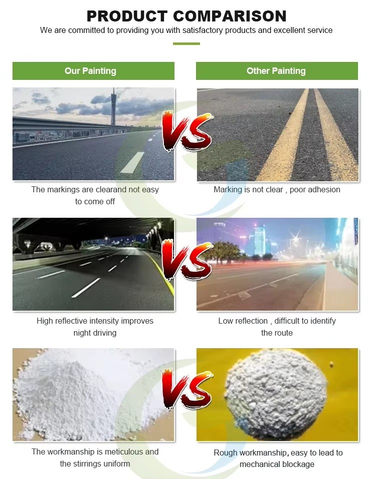 High Quality Hot Melt Powder Coating Reflective Thermoplastic Road Marking Paint