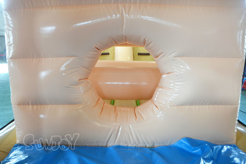 18M Camouflage Inflatable Obstacle Course Bounce House