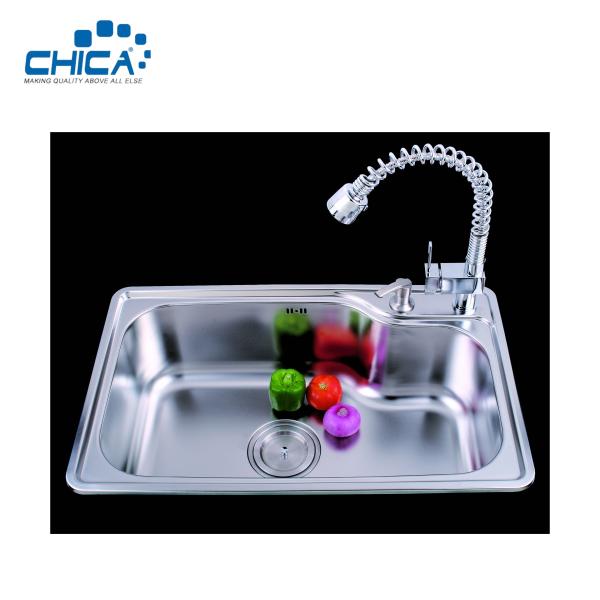 Press Kitchen Sink SUS304 Stainless Steel Kitchen Sink Single Bowl Kitchen Sinks