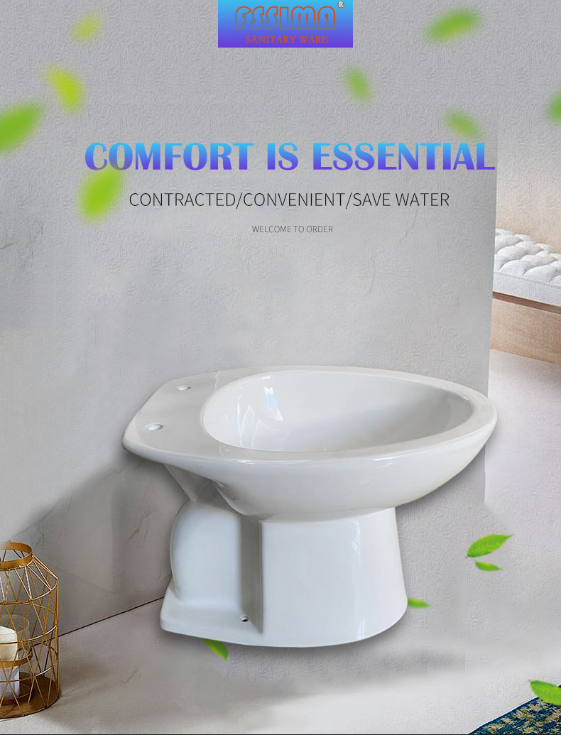 Elongated Gravity Flush Rv Toilet S Trap 100mm Water Closet Small