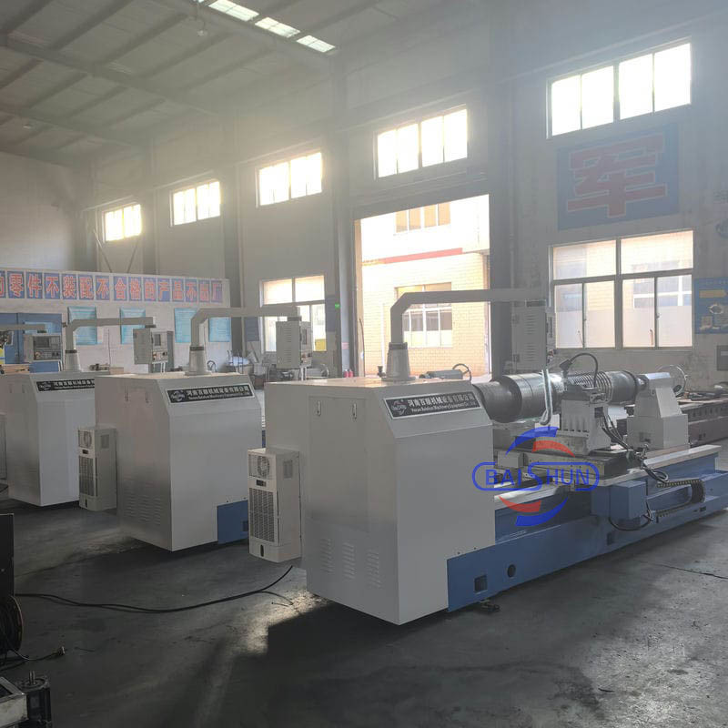 CE Approved Easy Operation CNC Roller Turning And Notching Machine For Roller Process