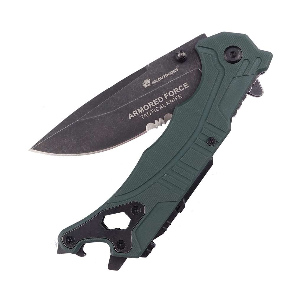 Armored 7.3 Inch Stainless Steel Dagger Knives Walnut Handle