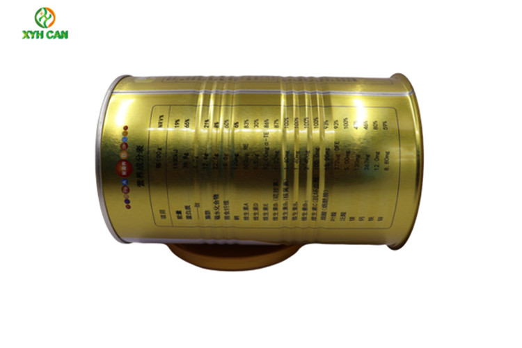 Milk Powder Tin Can Round Tin Can for Student Dedicated Milk Powder Panckaging