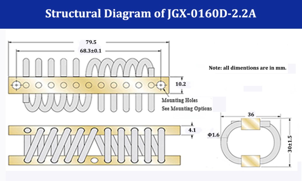 Jgx-0956d-75a Stainless Steel Wire Damper 0.5KG for Energy Mining