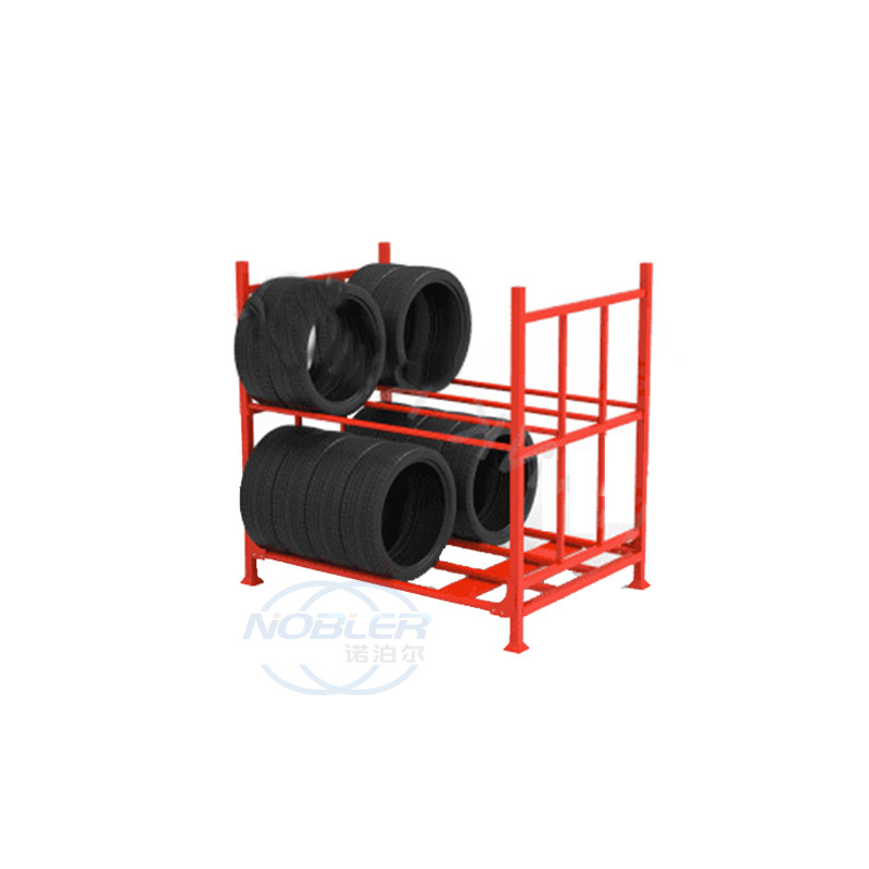Oem Odm Steel Wheel Racks Car Tire Display Rack Stackable Motorcycle Spare Tyre Rack