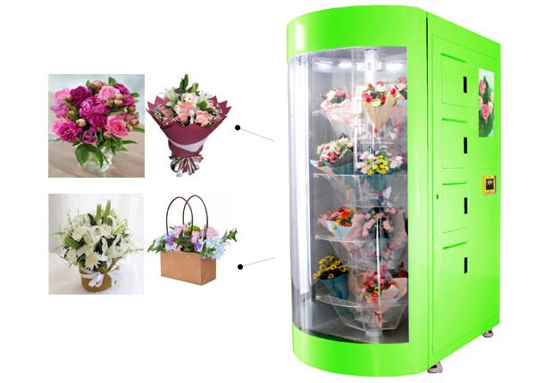 Indoor Outdoor Use High-end Intelligent Flower Vending Machine with Transparent