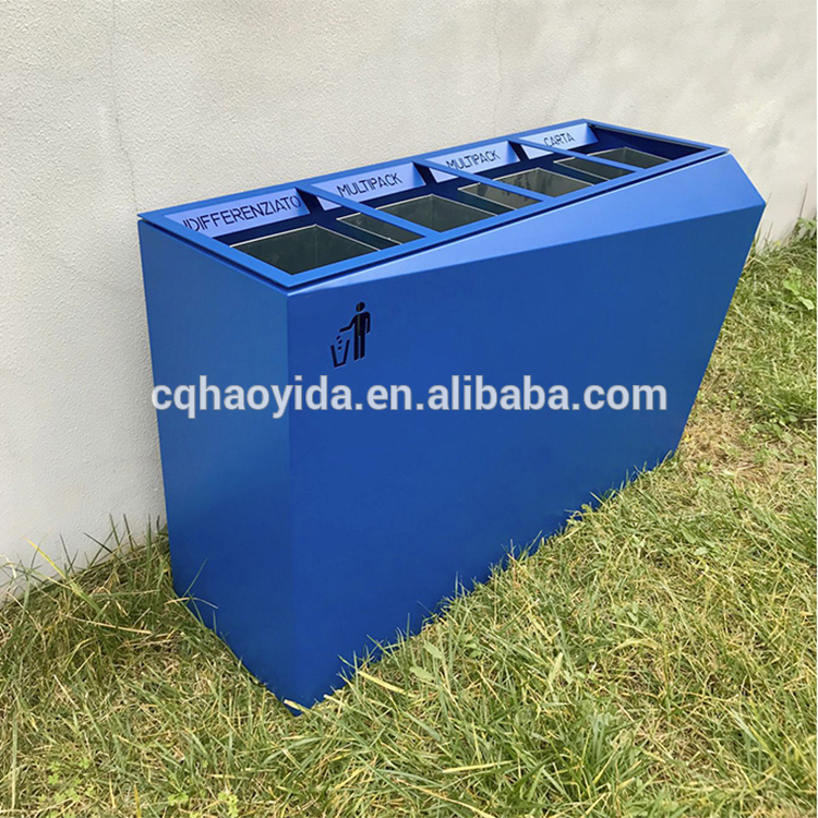 1300L*470W*830H Mm 32gal Multi Compartment Trash Can