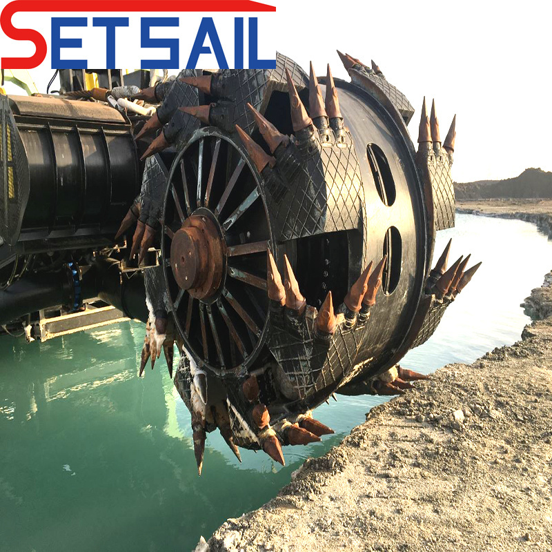 Hydraulic Wheel Bucket Head Mud Dredger with Diesel Engine