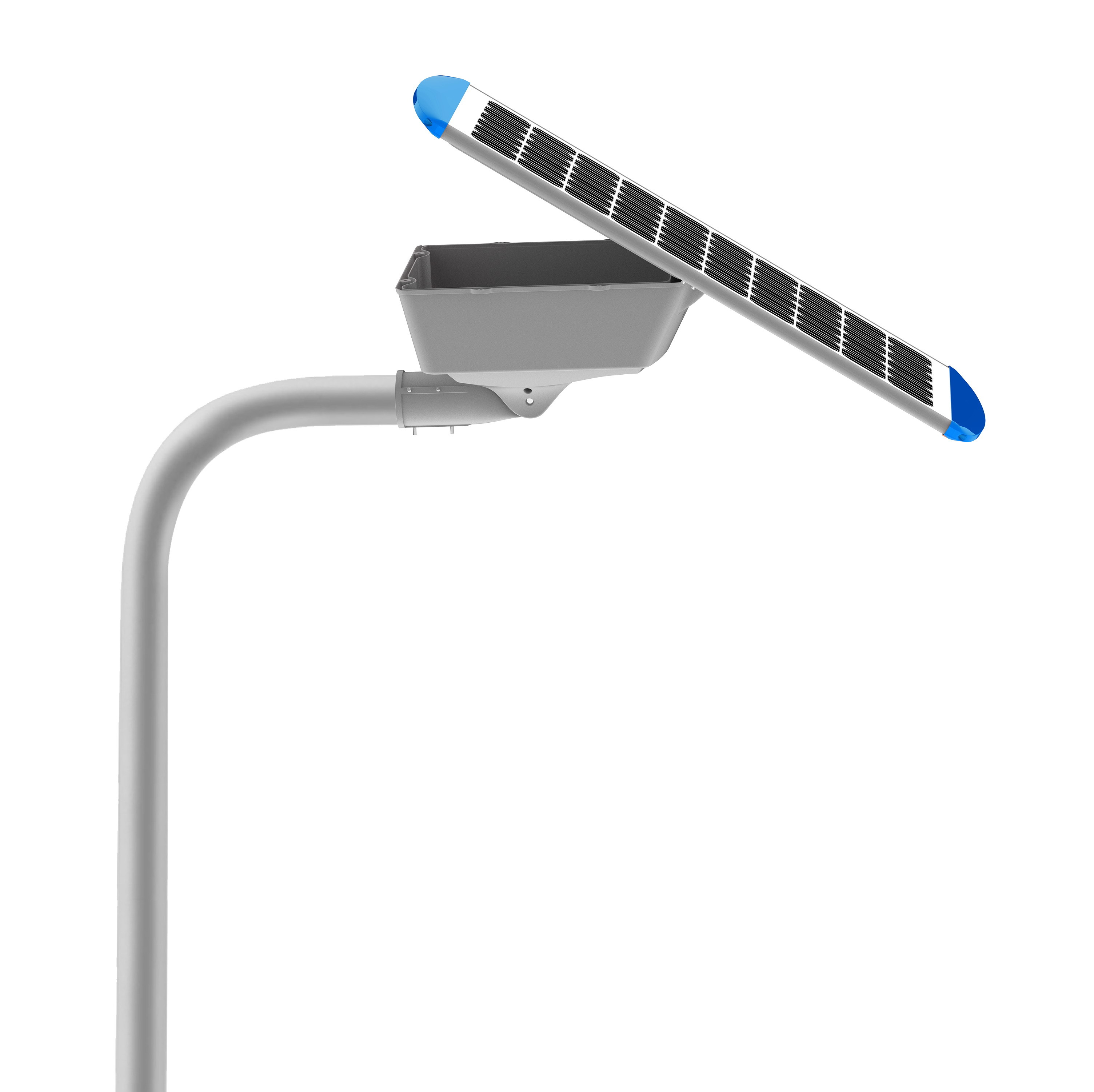210 lm/W 120W IP66 Integrated Intelligent Solar LED Street Light TUV CB CE SAA Approved Solar Lighting All in one solar LED street light solar powered