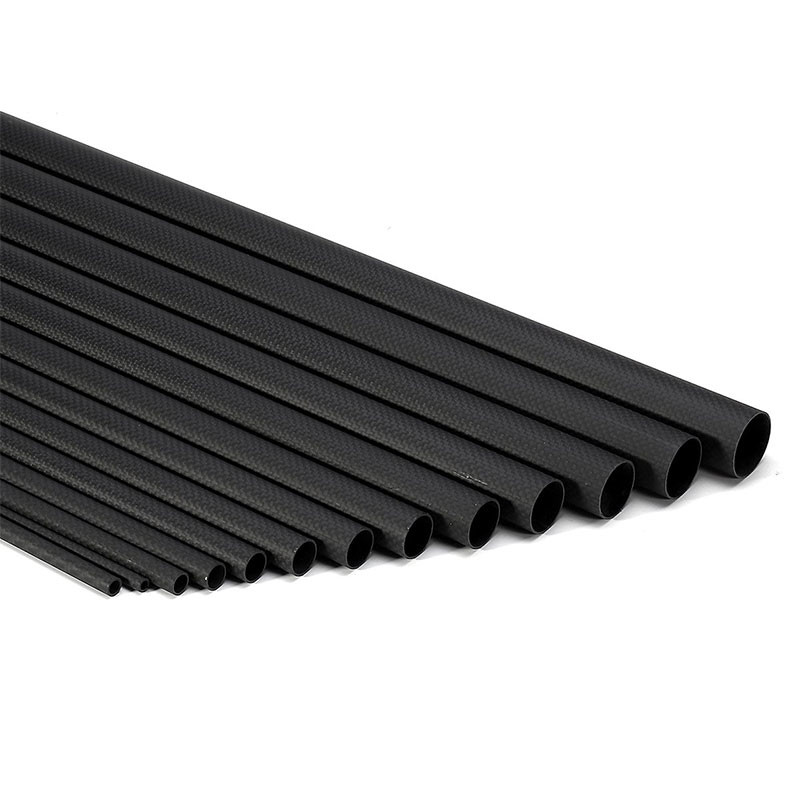 Fishing 3K Plain Twill Round Solid Carbon Fiber Tube High Strength