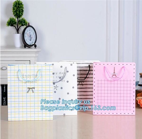 Luxury Paper Gift Carrier Shopping Bag Party Bag with Handles,printed paper carrier bag for apparel shopping bag, bageas