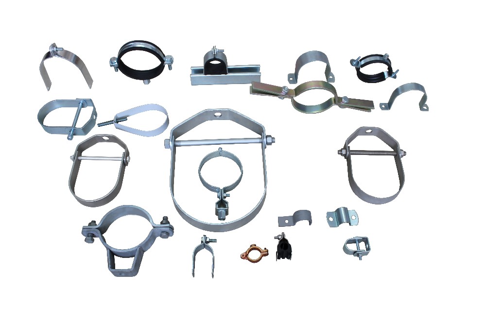 Ground Earth Copper Pipe Clamps With Rubber Adjustable Clevis Hangers