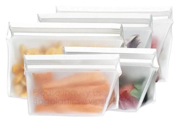 Reusable Silicone Food Storage Bag Washable Silicone Fresh Bag for Fruits