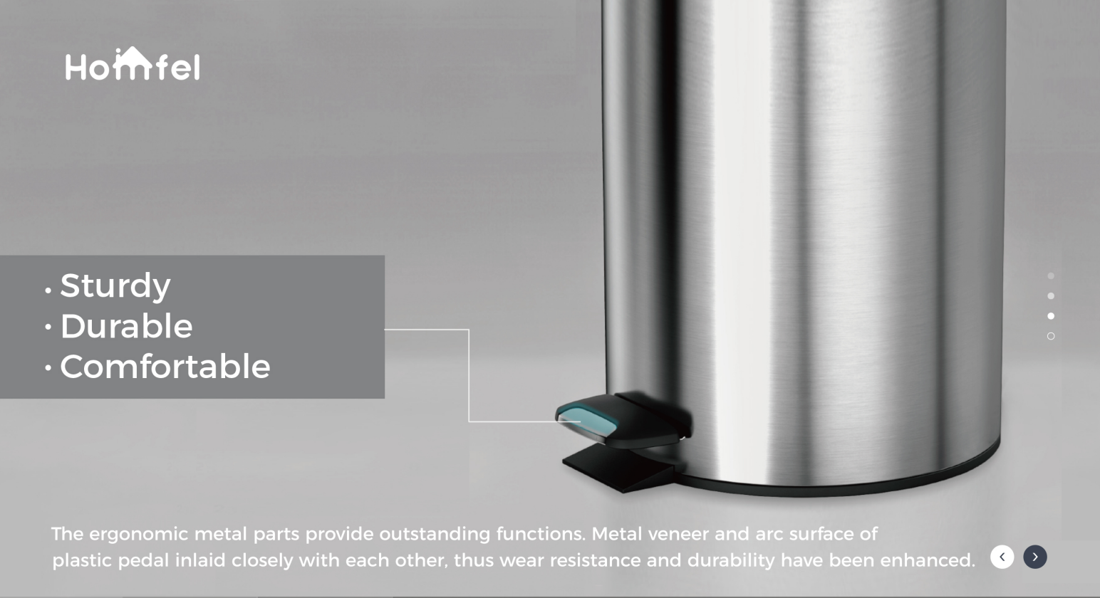 Baby Care Room BSCI Household Pedal Bin Round Stainless Steel Trash Bin With Thin Lid Trash Can 3L/5L/12L/20L/30L
