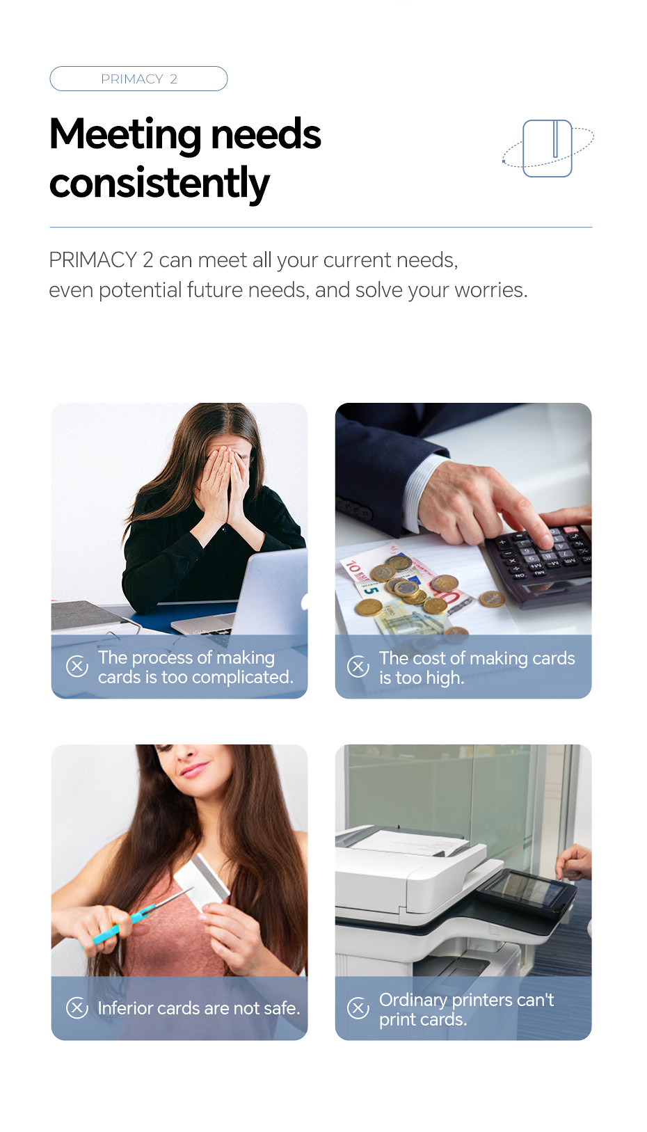 Evolis Primacy 2 Automatic PVC Card Printer Two Sided Card Printing