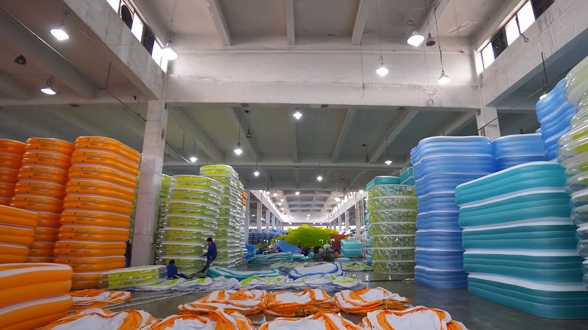 Customized Inflatable Air Mattresses PVC Material Double Air Mattress