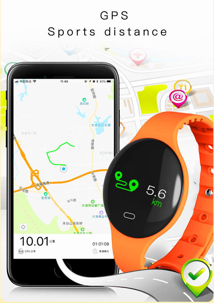 IP67 0.96inch Smart Bracelet Fitness Tracker Remote Camera Sleep Monitor