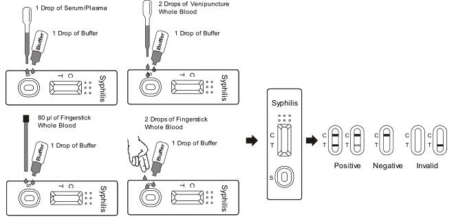 Sensitive One Step Syphilis Rapid Test Kit In Home Diagnostic Testing