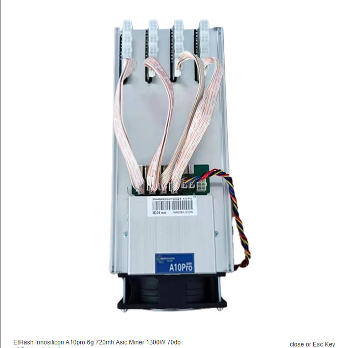 Innosilicon A10pro 6g 500m ETH Miner Machine 860w 70db Ethash