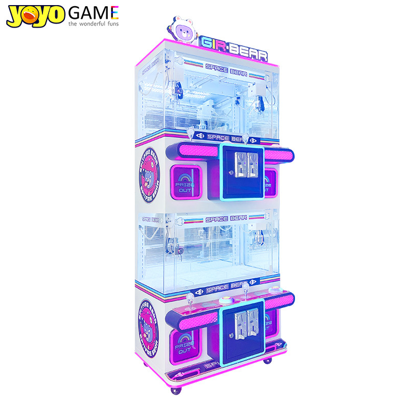 4 Players Doll Crane Machine Pink Gift Doll Claw Machine Coin Operated Crane Claw Machine For Sale