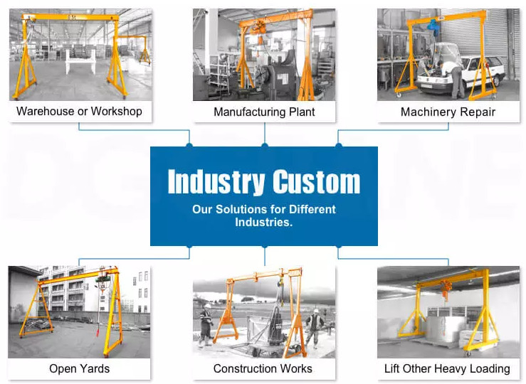 4T Span 5m Portable Gantry Crane For Lifitng Steel Coil