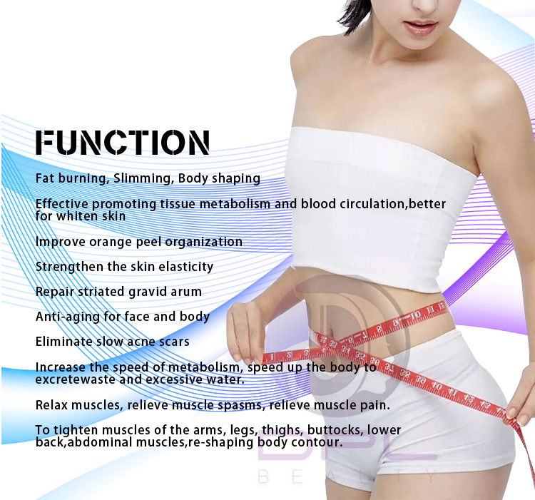 Vacuum 6 In 1 Ultrasonic Cavitation Machine 80kHz Cellulite Removal