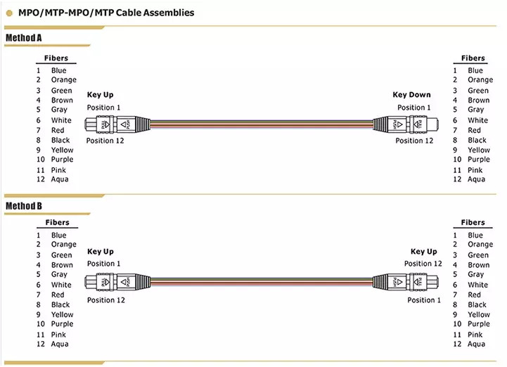 Yellow G652D LSZH Elite Loss MPO MTP Trunk Cable