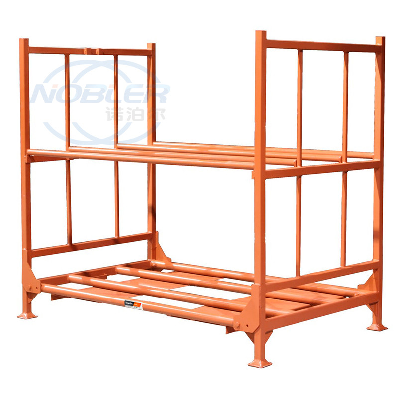 Customized Heavy Duty Stackable Folding Truck Spare Tire Storage Rack For Warehouse
