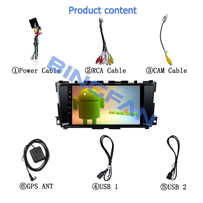 Nissan Altima Teana 2012 Car Stereo Touch Screen Custom With Navigation