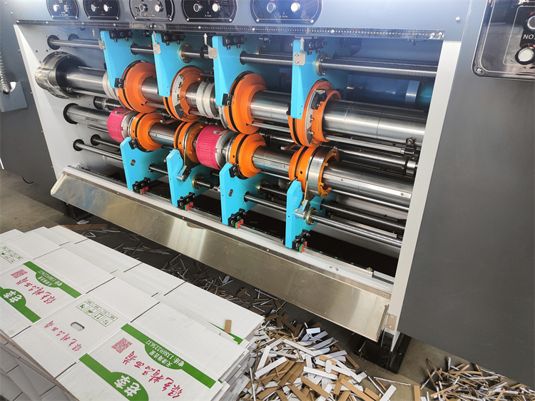 AC380V Semi-automatic Two Color Flexo Printer Die Cutter Flexographic Printing Machine 1700 KG
