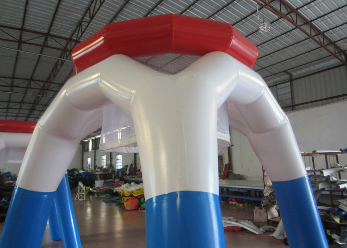 Tall Airtight Inflatable Basketball Game , Outdoor Game Inflatable Basketball Hoop 2.2mH