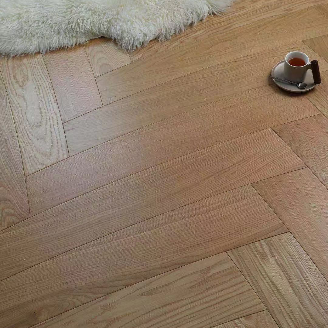Living Room Engineered Wood Flooring Plank With Art Parquet Design