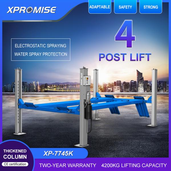 CE Certified Hydraulic Four Post Car Lift Can 3D Four Wheel Alignment Garage