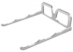 China Custom Design Glasses Notepad Holder Foldable Silver Aluminum Metal Laptop Stand on sale