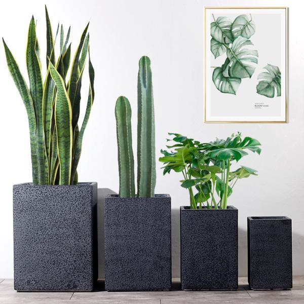 Clay Planters Square Planters Clay Flower Pots Fiberclay Planters MGO Pot