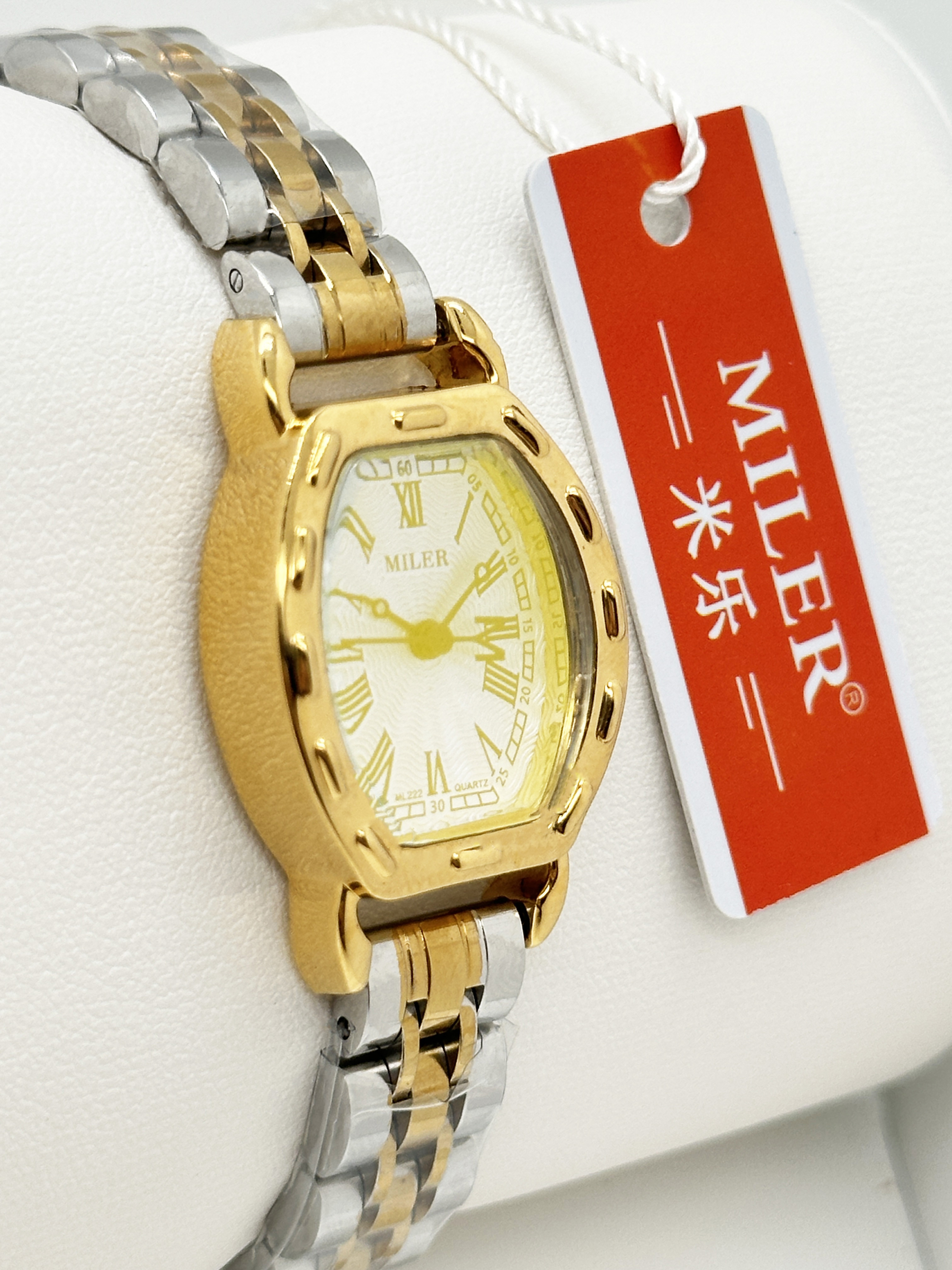 Custom Logo Quartz Wrist Watches Mixed With Gold And Silver