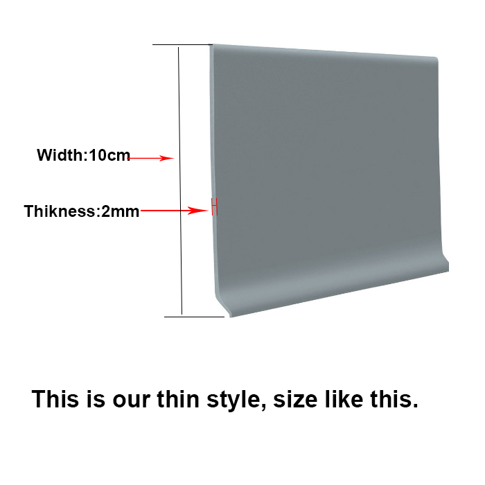 OEM Accepted Flexible PVC Full Cove Former Capping Skirting Strips for Durable Cove