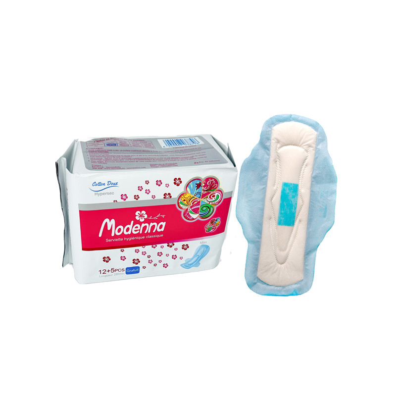 Disposable feminine pads cotton menstrual sanitary pads for women napkin with wings