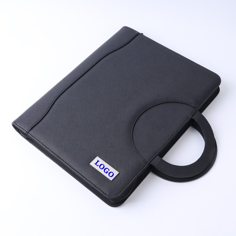 A4 Ring Binder Leather Business Portfolio Multicolor Portable Custom Logo