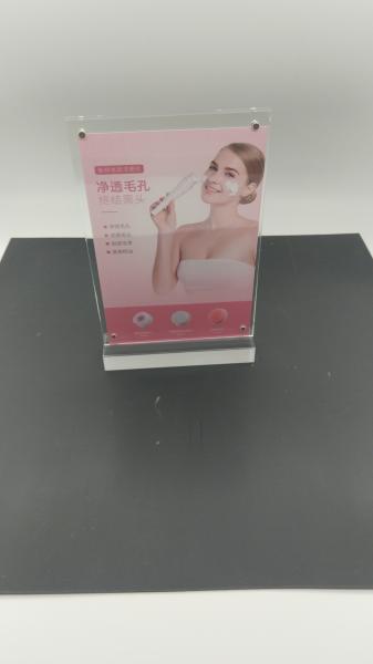 Fashion Vertical A6 Size Clear Acrylic Stand Up Sign Holder Portrait Removable