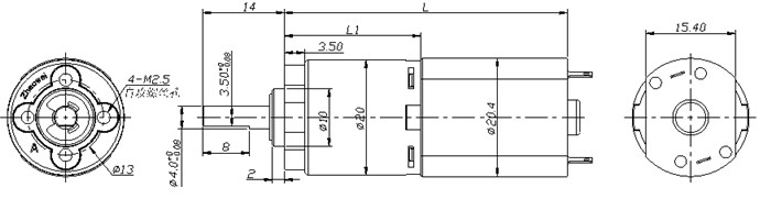 Medical Plastic Planetary Gearbox , 20mm Precise Micro DC Motor with 89 rpm Load Speed