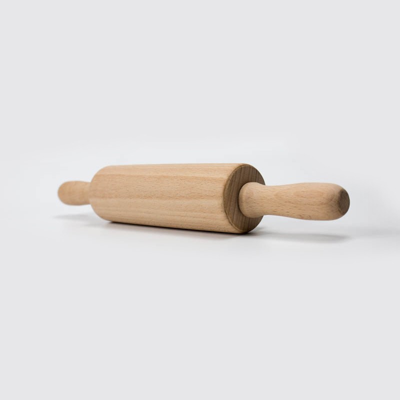 297mm Laser Logo Wooden Baking Tools Beech Small Wooden Rolling Pin